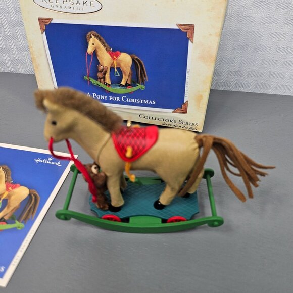 2004 Hallmark Keepsake Ornament a Pony for Christmas 7th in Series - Picture 5 of 6